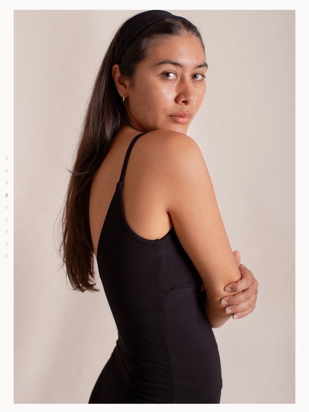 Indigo Luna Bella Cami Black - All-Natural Fiber